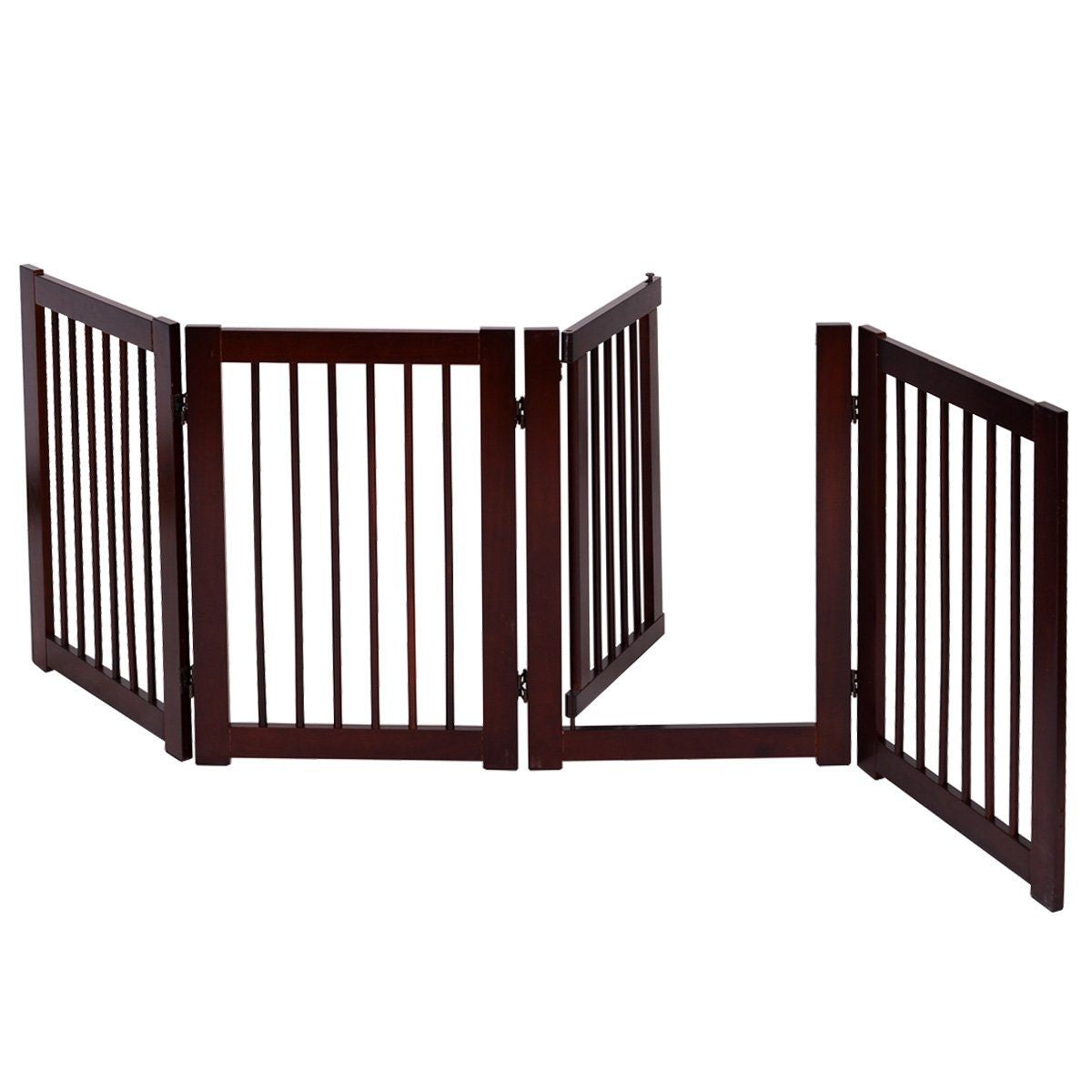 Plegable de Madera para Perros - Barrera de Seguridad de 4 Piezas (203 x 76 x 1.8 cm)