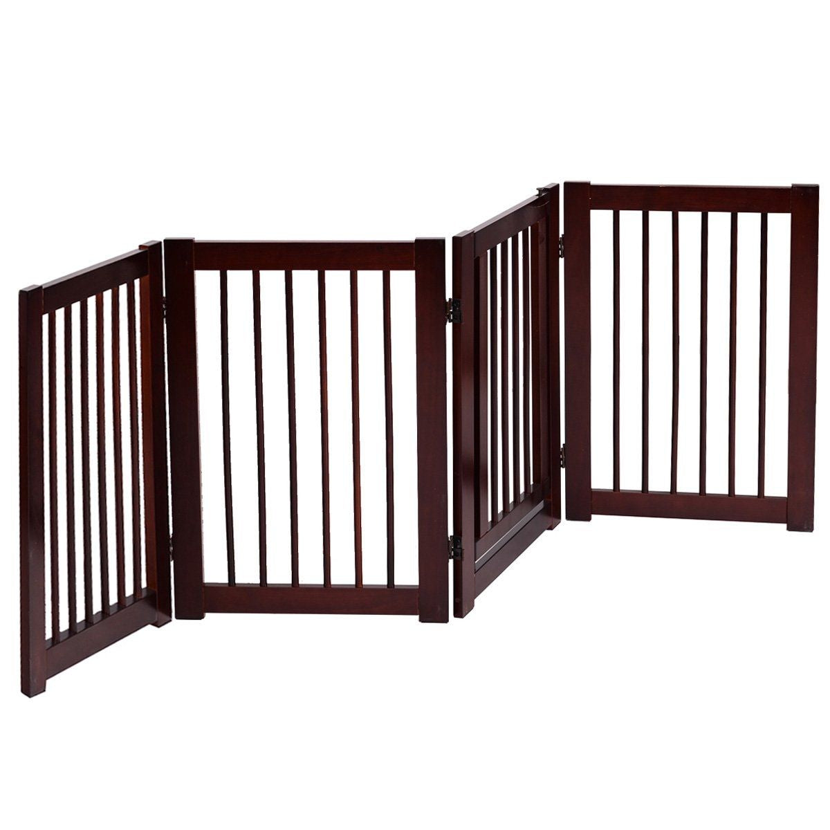 Plegable de Madera para Perros - Barrera de Seguridad de 4 Piezas (203 x 76 x 1.8 cm)