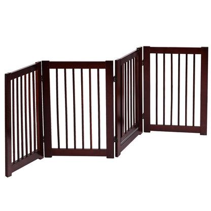 Plegable de Madera para Perros - Barrera de Seguridad de 4 Piezas (203 x 76 x 1.8 cm)