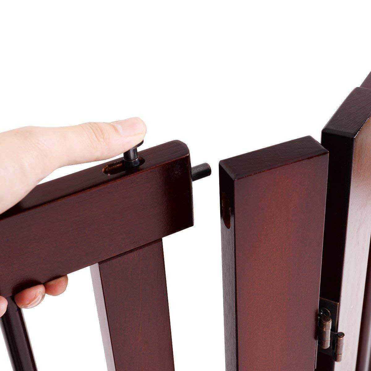 Plegable de Madera para Perros - Barrera de Seguridad de 4 Piezas (203 x 76 x 1.8 cm)