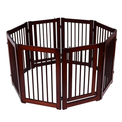 Plegable de Madera para Perros - Barrera de Seguridad de 4 Piezas (203 x 76 x 1.8 cm)